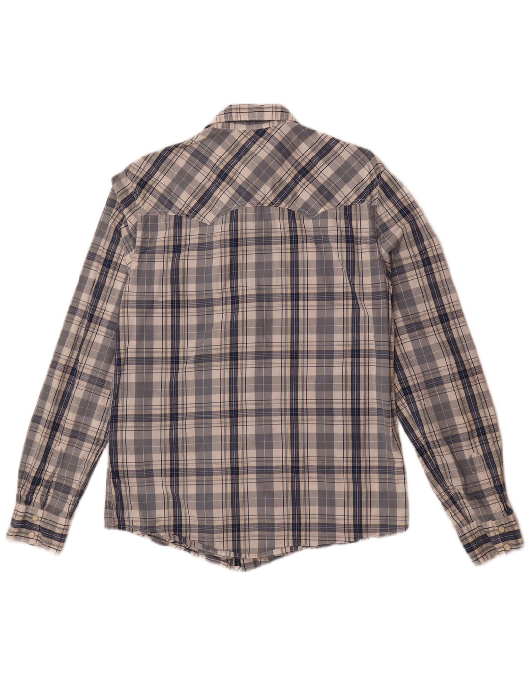 Camisa Levi's Modern Fit de algodón a cuadros en azul marino mediano