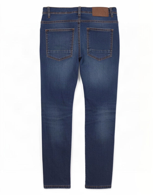 Zara Mens Slim Jeans EU 42 Large W32 L29 Algodón Azul