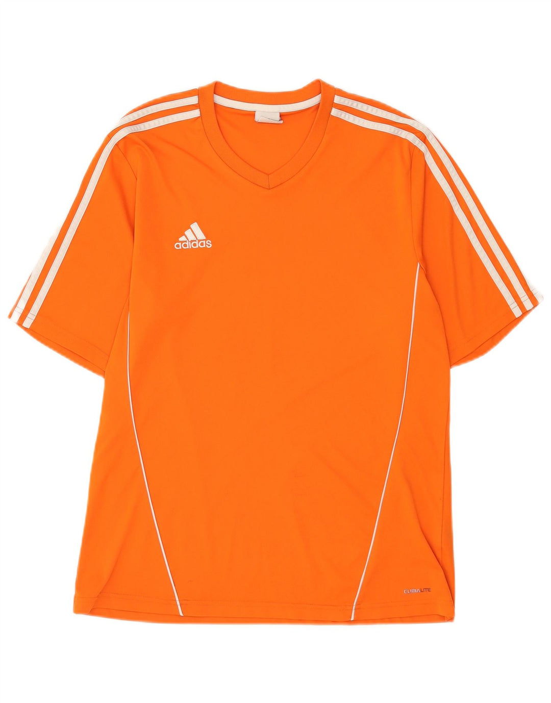 Adidas Mens Climalite Camiseta Top Grande Naranja Poliéster