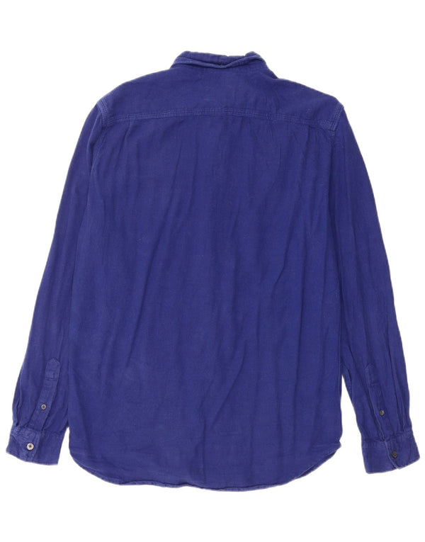 Camisa de franela de corte estándar para hombre de French Connection Algodón azul medio