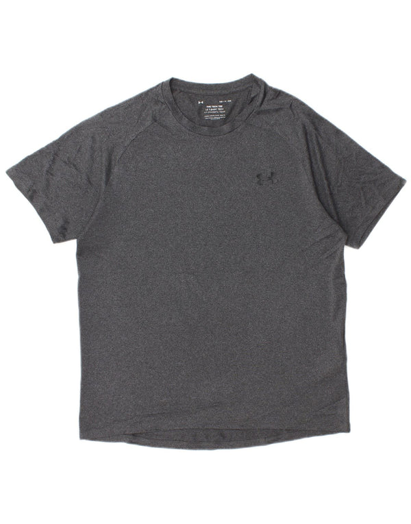 UNDER ARMOUR Camiseta para hombre Top Small Grey Moteado Poliéster