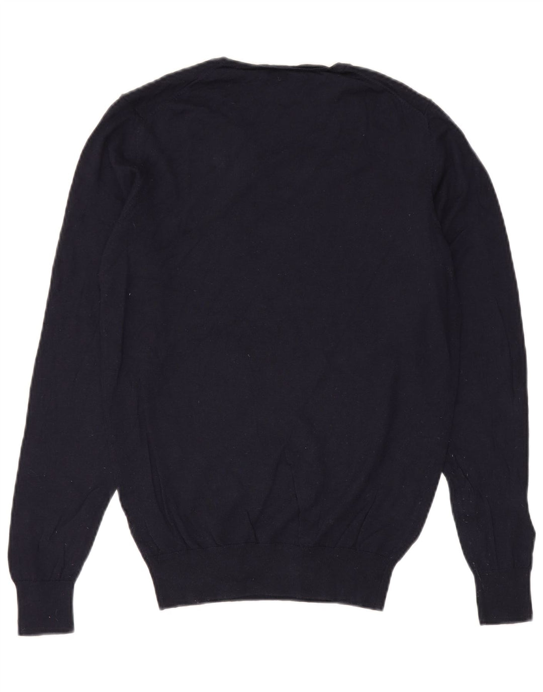Massimo Dutti Jersey con Cuello en V para Hombre Large Azul Marino