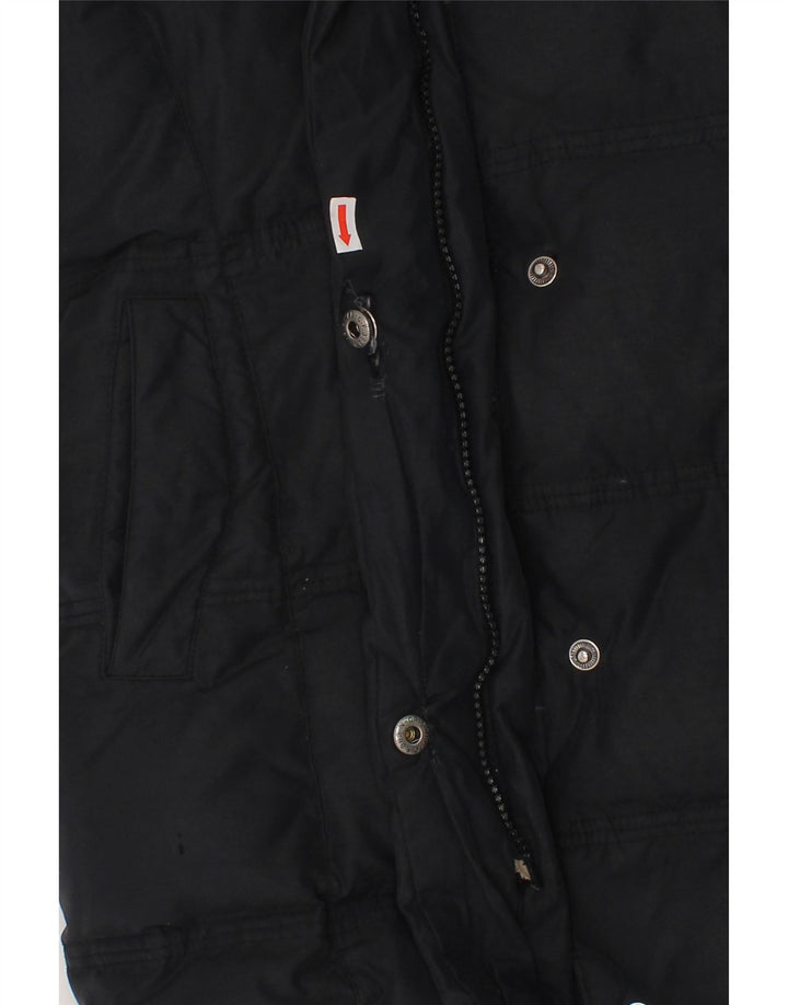 WOOLRICH Girls Hooded Padded Coat 5-6 Years Black Vintage Woolrich and Second-Hand Woolrich from Messina Hembry 