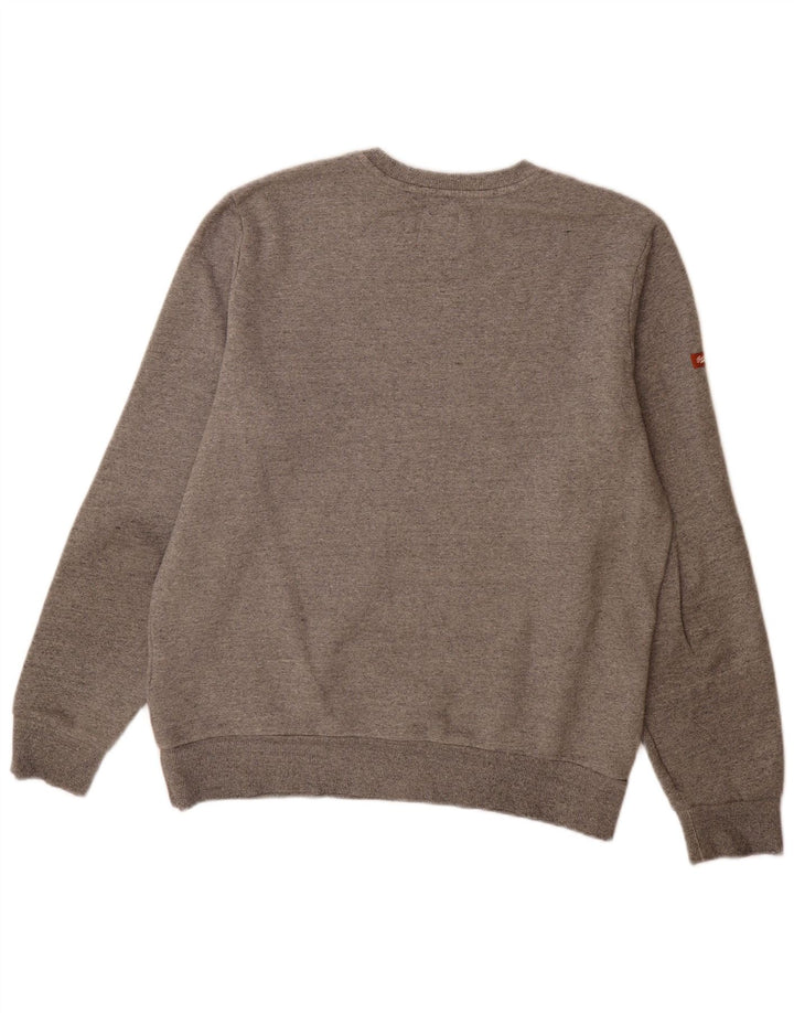 Superdry Hombre Sudadera Con Estampado De Jersey Grande De Algodón Moteado Gris