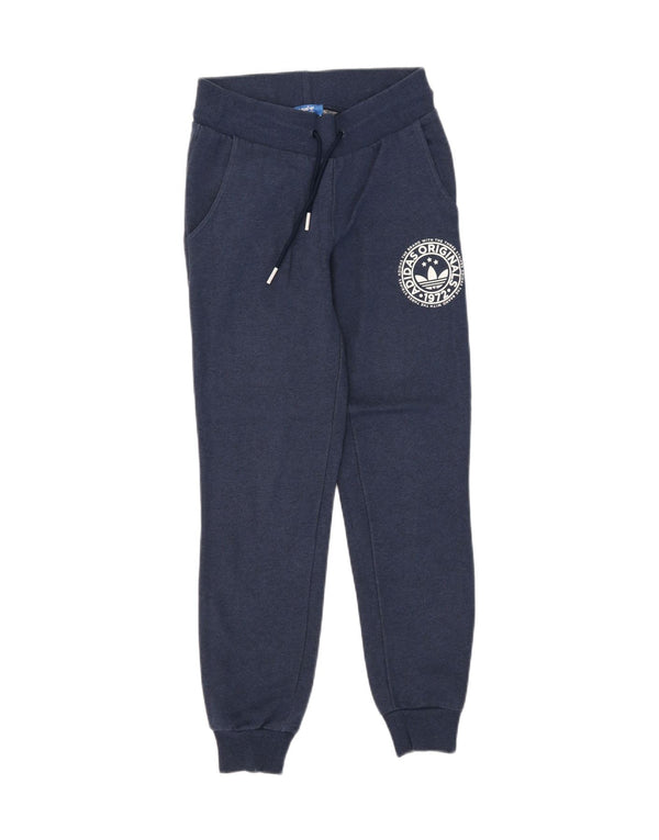 Adidas Pantalones de chándal gráficos para mujer Joggers UK 8 Small Azul marino
