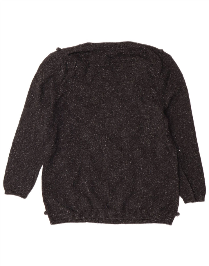 Hobbs Suéter con Cuello Barco para Mujer UK 14 Medium Black Wool Classic