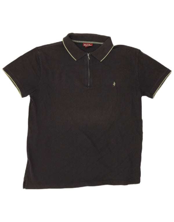 Marlboro Classics Polo Hombre 3XL Algodón Negro