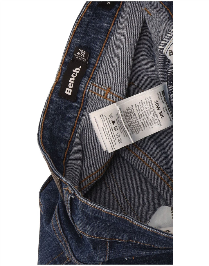 Vaqueros rectos para hombre Bench W30 L30 Algodón azul marino