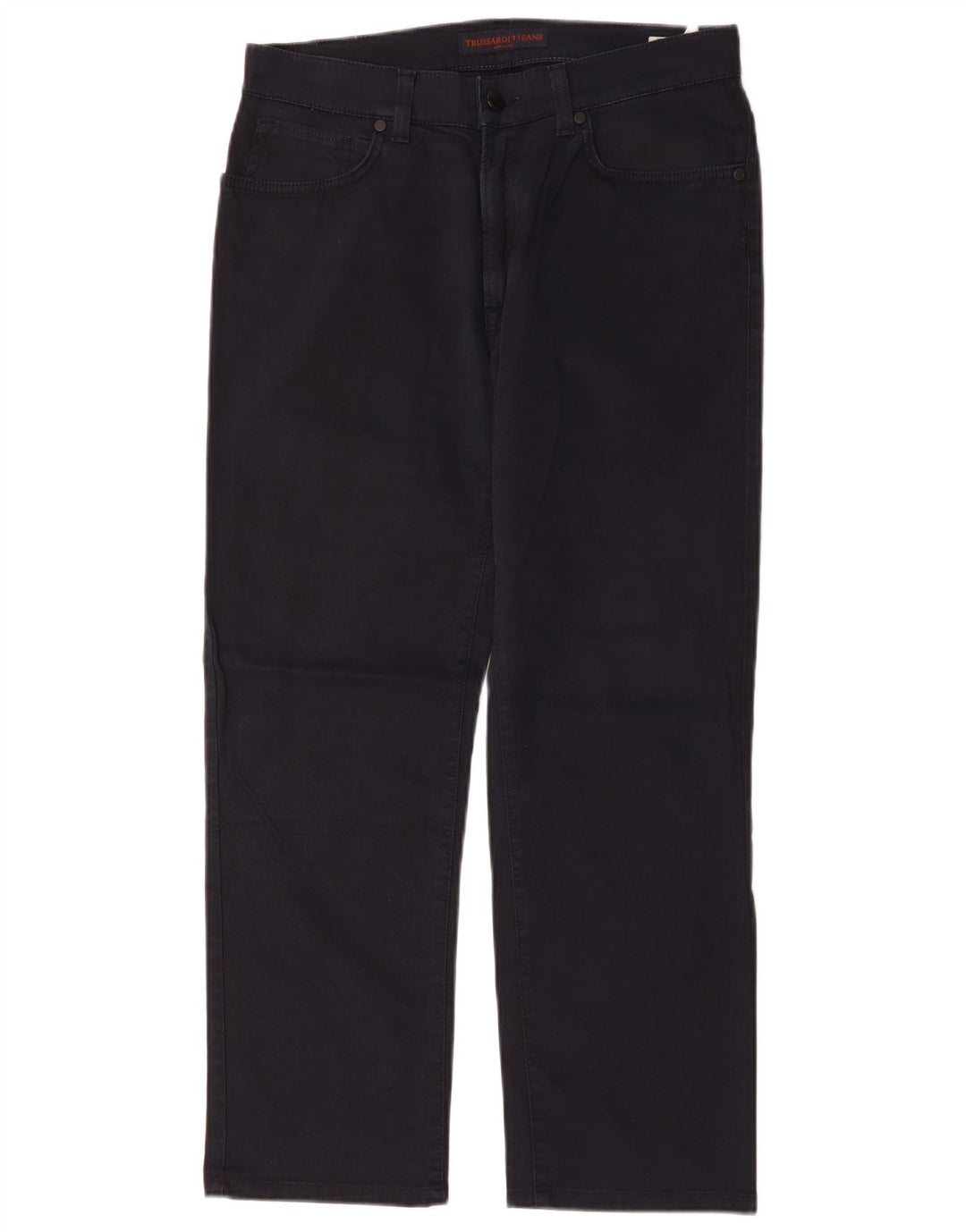 Pantalón Casual Hombre Trussardi Recto W33 L27 Poliéster Azul Marino