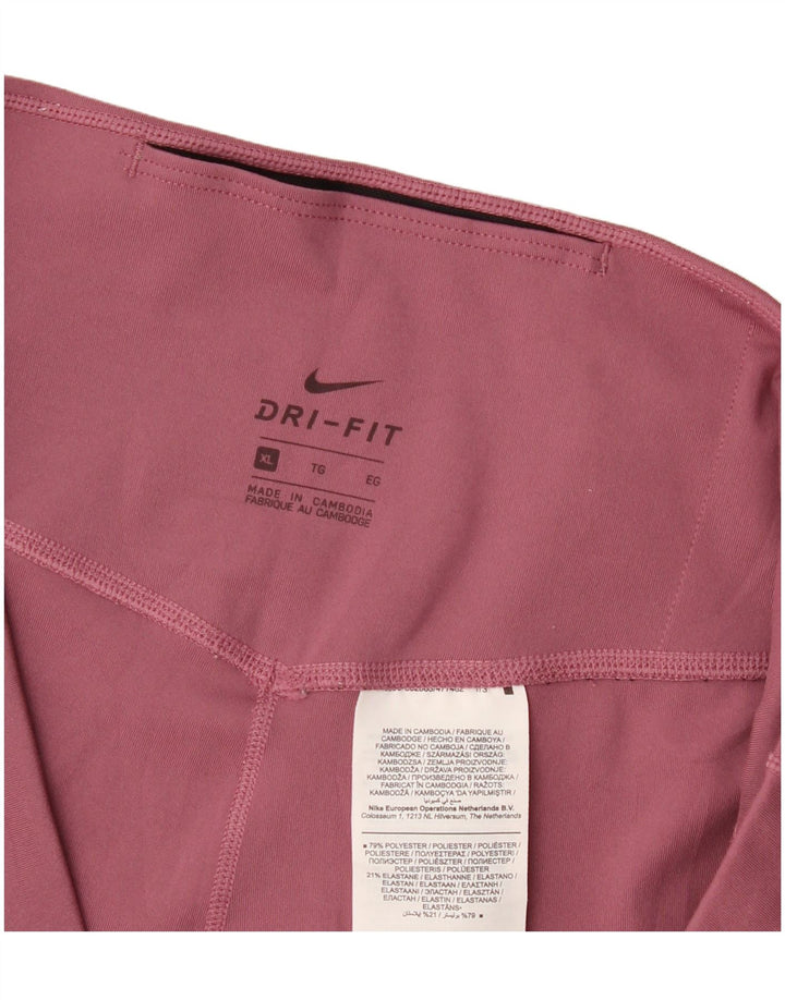 Nike Leggings Dri Fit para mujer UK 40 XL Poliéster rosa