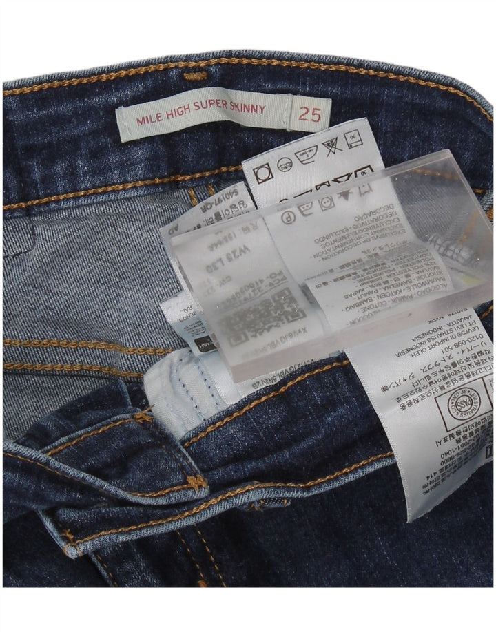 LEVI'S Vaqueros súper ajustados Mile High para mujer W25 L30 Algodón azul