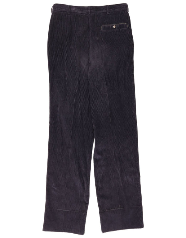 POP 84 Pantalón recto de pana para hombre IT 48 Medium W30 L34 Azul marino