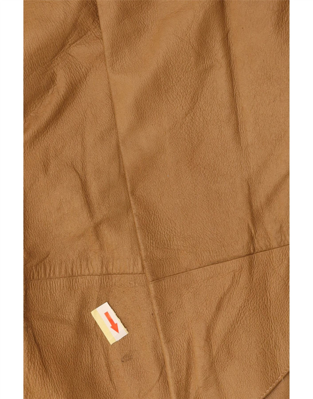 VINTAGE Falda de cuero de cintura alta para mujer IT 42 Medio W26 Marrón