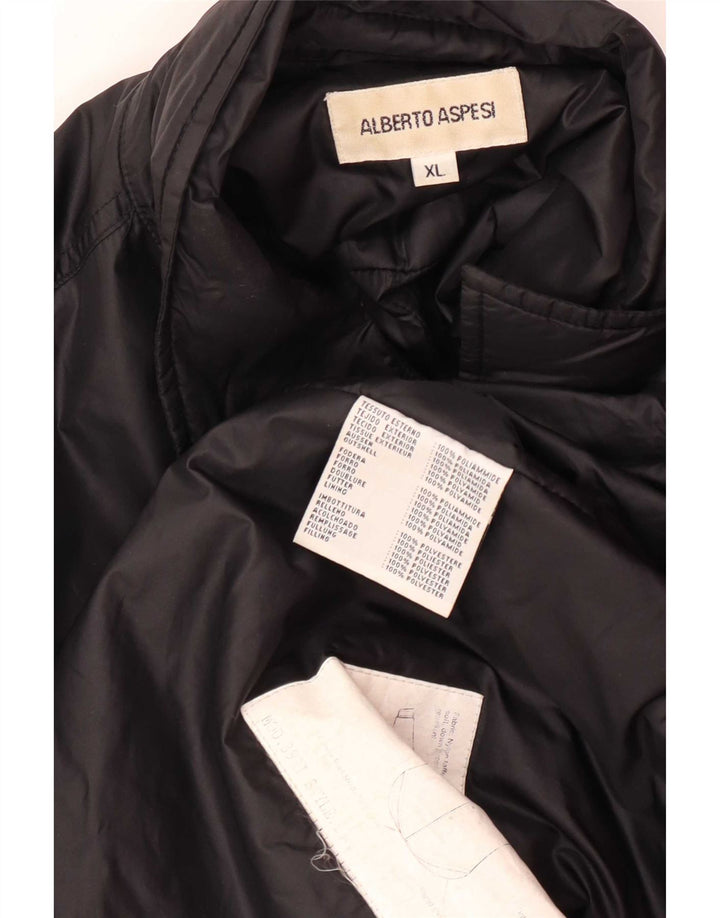 Alberto Aspesi Cazadora Bomber Hombre UK 42 XL Poliamida Negra