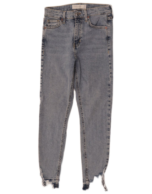 Topshop Vaqueros ajustados y desgastados Jamie para mujer W26 L24 Algodón azul