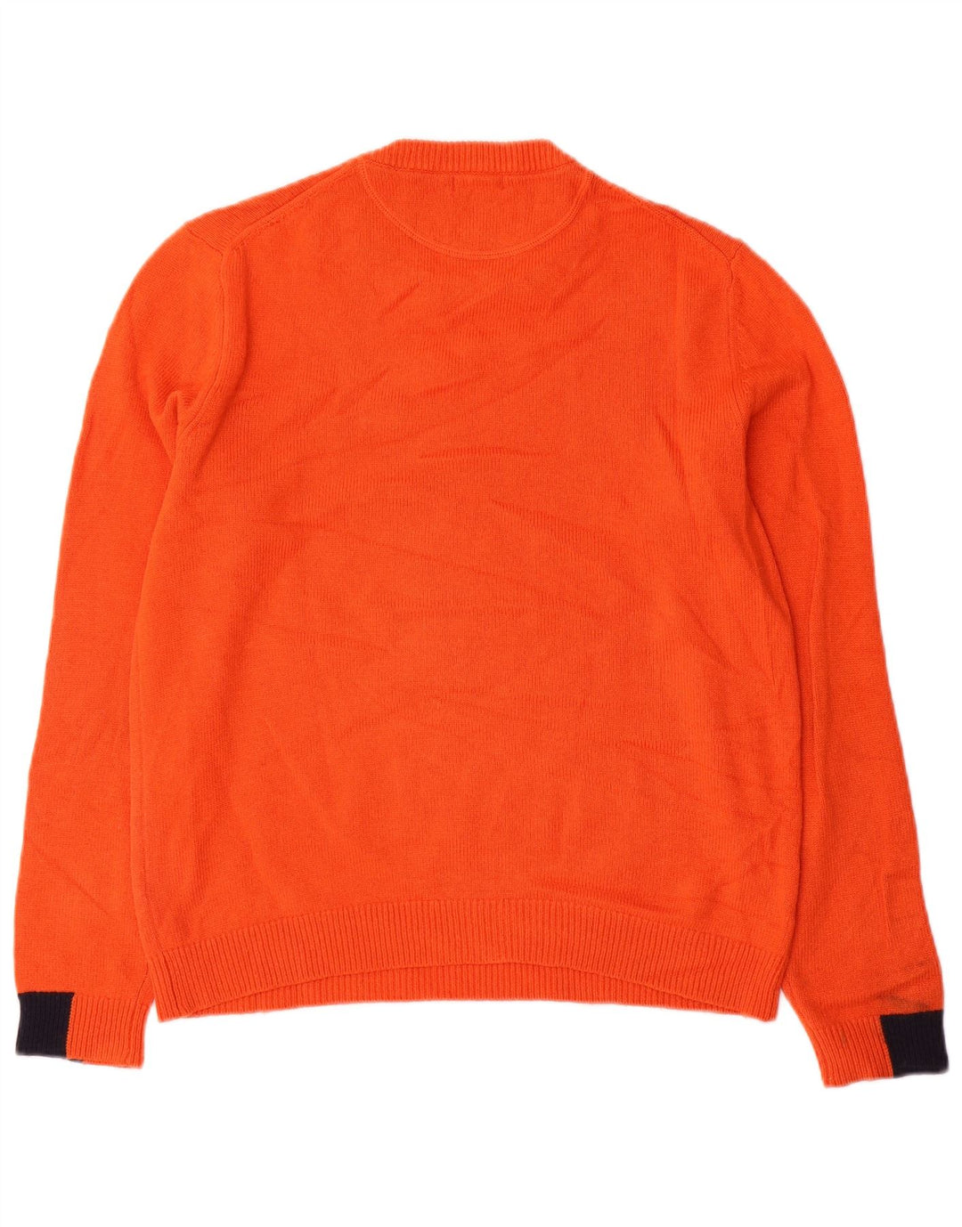 Sun68 Suéter de cuello redondo para mujer UK 46 Large Lana naranja