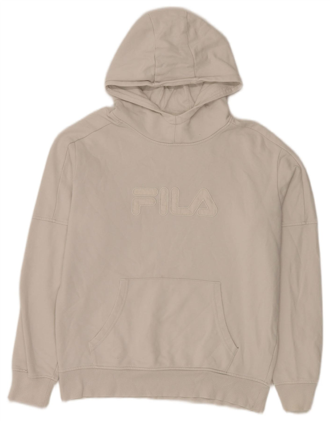 Fila Hombre Graphic Sudadera Con Capucha Jersey De Algodón Blanco Mediano