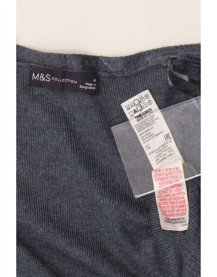Marks & Spencer - Cárdigan largo para mujer, talla 40, tamaño mediano, azul marino