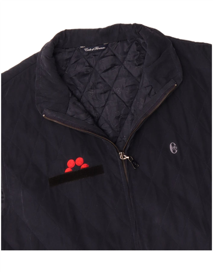 CONTE OF FLORENCE Chaleco acolchado para hombre UK 44 2XL Azul marino