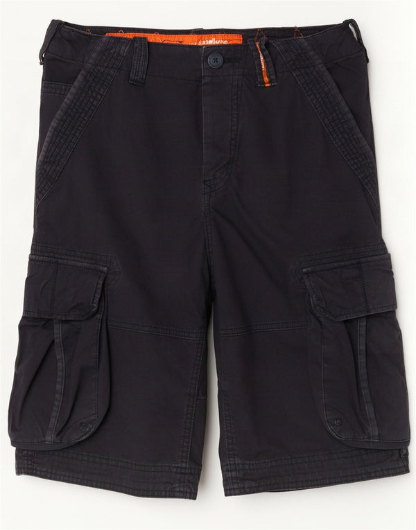 Superdry Shorts Cargo Para Hombre Medium W32 Algodón Azul Marino