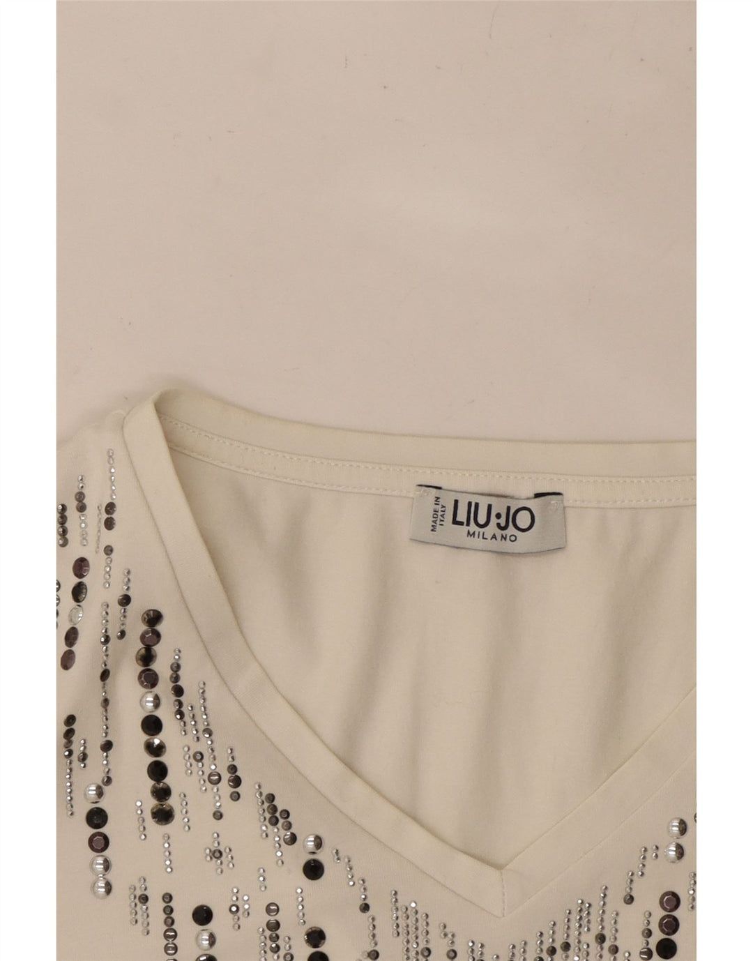 LIU JO Camiseta Milano para Mujer Top UK 12 Medium White