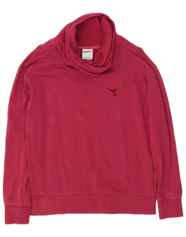Diadora Sudadera Con Cuello Vuelto Jumper Medium Borgoña Algodón