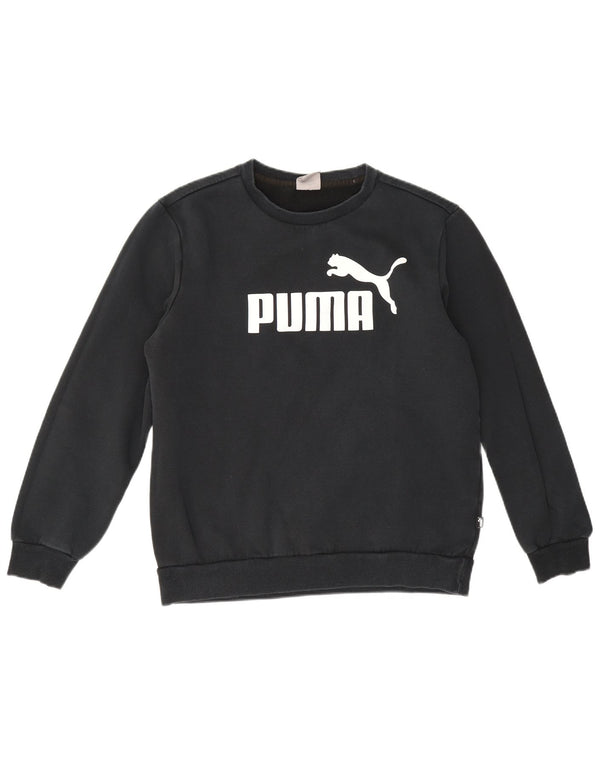 Puma Hombre Sudadera Gráfica Jumper Medium Azul Marino Algodón
