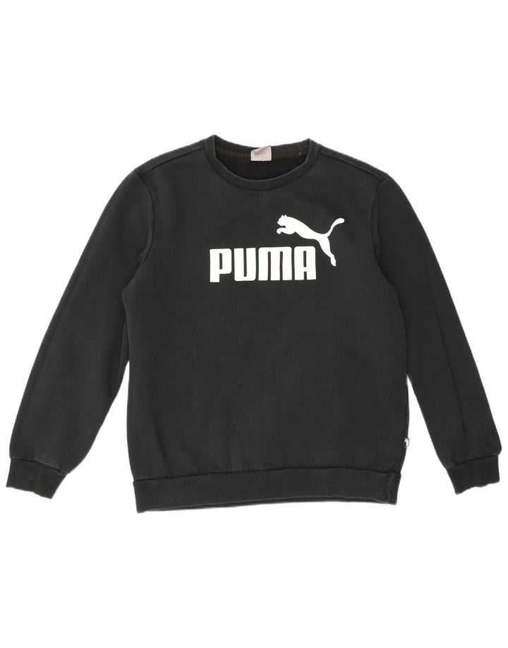 Puma Hombre Sudadera Gráfica Jumper Medium Azul Marino Algodón