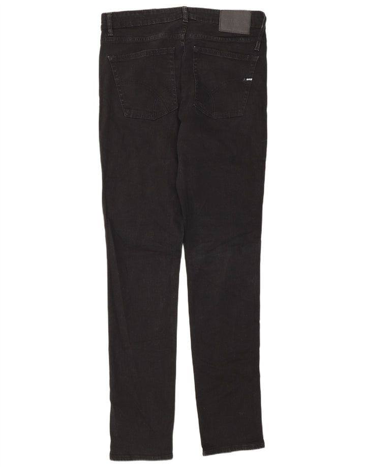 Gas Hombre Albert Slim Jeans W33 L34 Algodón Negro