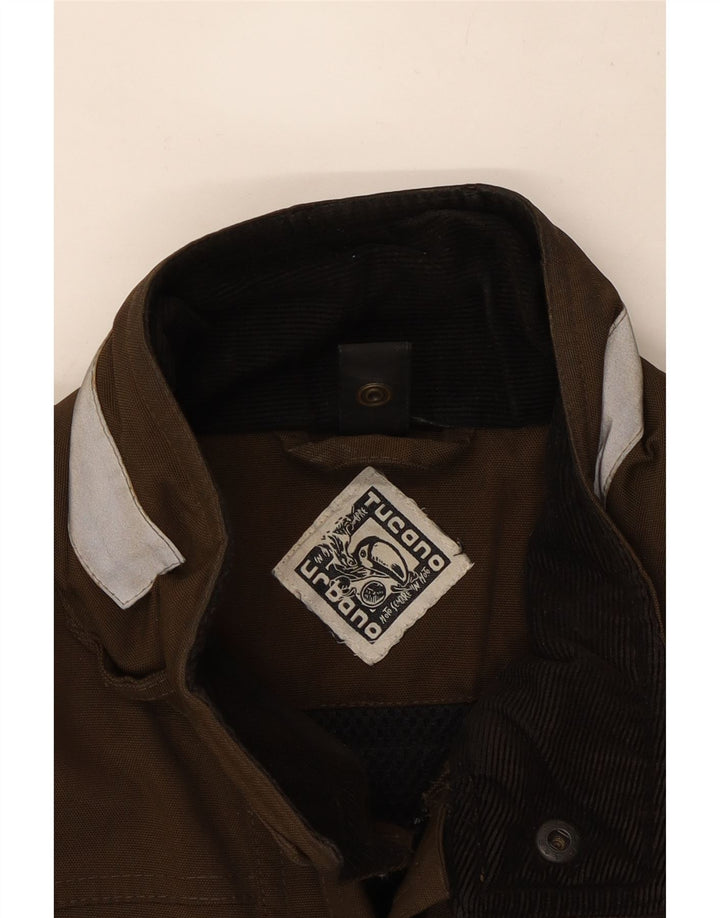 Tucano Urbano Chaqueta utilitaria para hombre UK 40 Large Nylon marrón