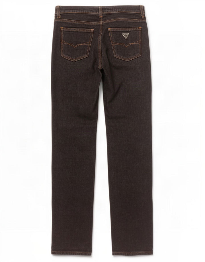 Guess Vaqueros Bootcut Mujer W27 L31 Algodón Negro