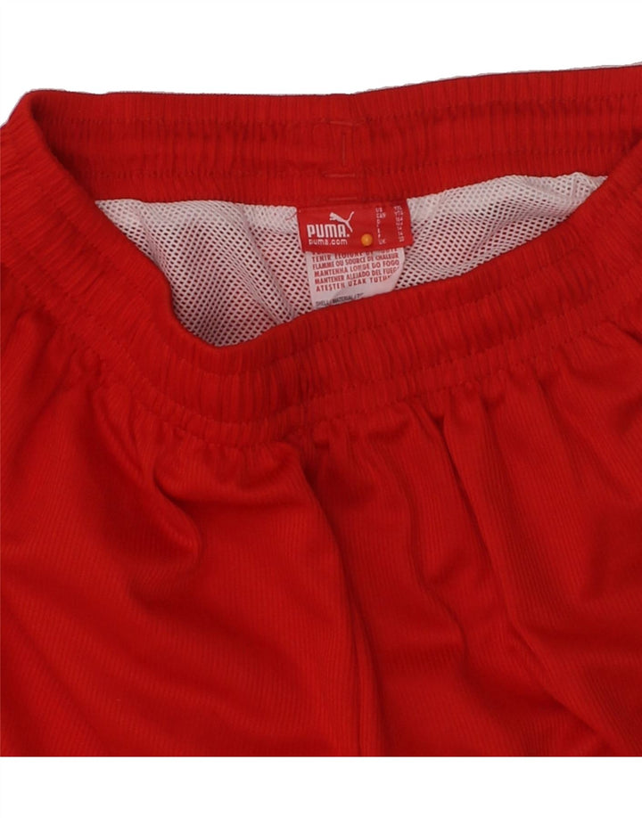 PUMA Boys Sport Shorts 13-14 Years Red Polyester | Vintage Puma | Thrift | Second-Hand Puma | Used Clothing | Messina Hembry 