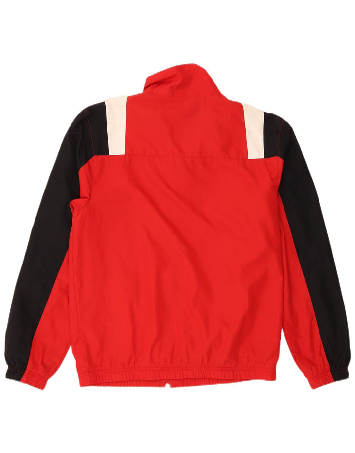 Nike - Chaqueta de chándal para hombre, color rojo medio, poliéster con bloques de color