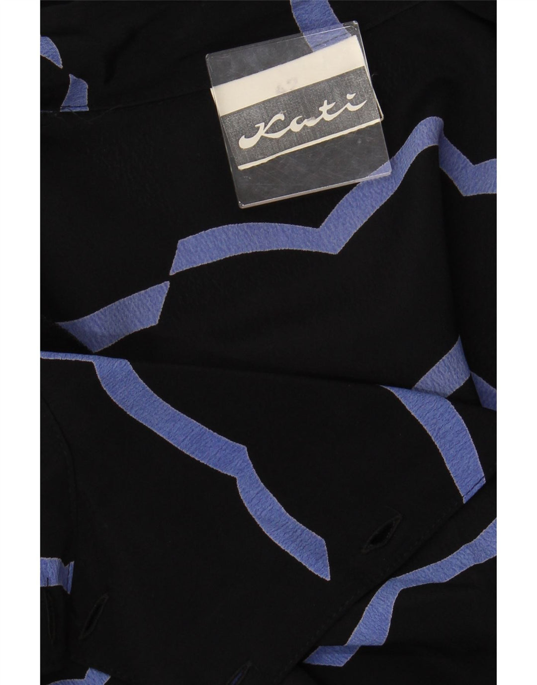 VINTAGE Vestido largo de manga 3/4 para mujer IT 42 Viscosa a rayas negras medianas