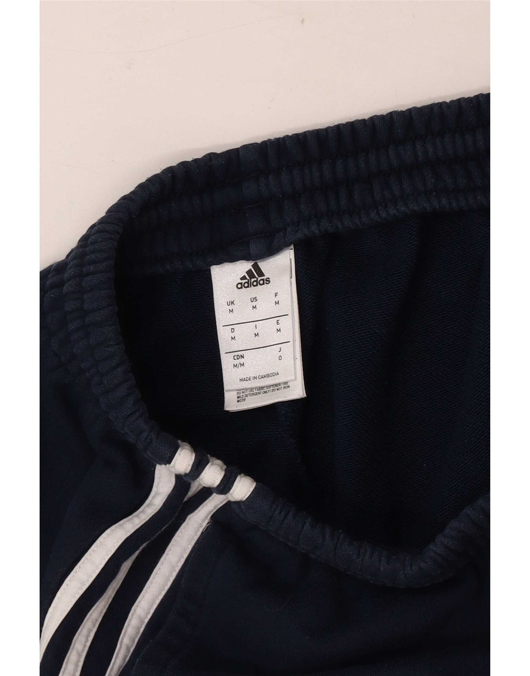 Adidas Hombre Pantalones Cortos Deportivos Medio Azul Marino Algodón