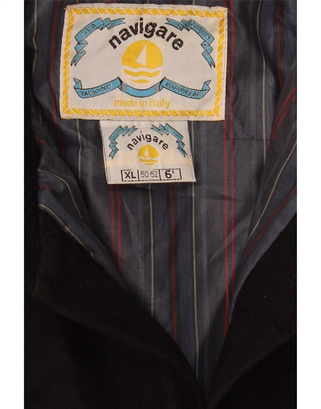 Navigare Chaqueta Bomber para Hombre UK 42 XL Lana Azul Marino