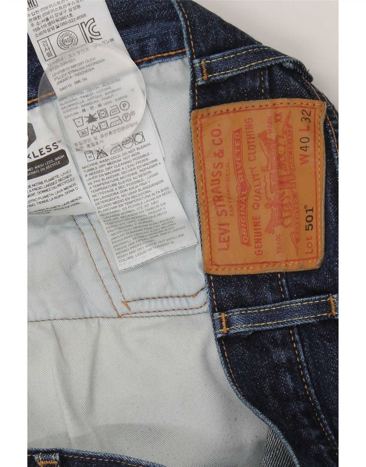 Levi's Hombre 501 Vaqueros Rectos W40 L32 Algodón Azul