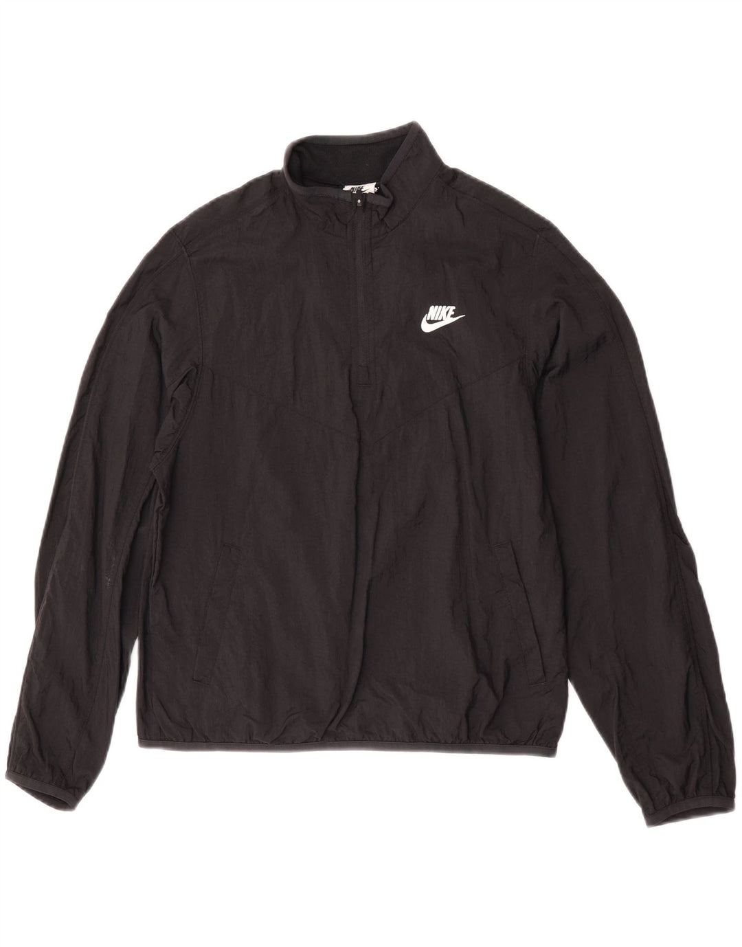 Nike - Chaqueta de chándal para niños, diseño gráfico, 13-14 años, XL, nailon negro