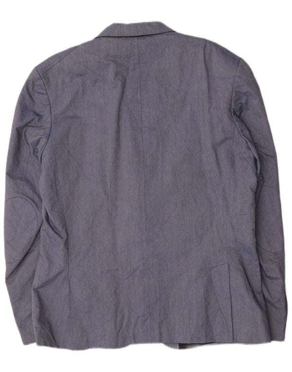 Jack & Jones Chaqueta tipo blazer de 2 botones para hombre IT 56 3XL Algodón azul