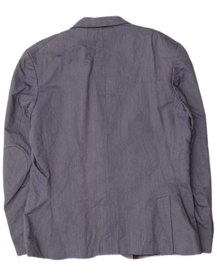 Jack & Jones Chaqueta tipo blazer de 2 botones para hombre IT 56 3XL Algodón azul