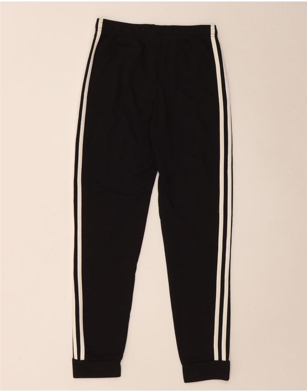 Adidas Boys Tracksuit Trousers Joggers 11-12 Years  Black Cotton