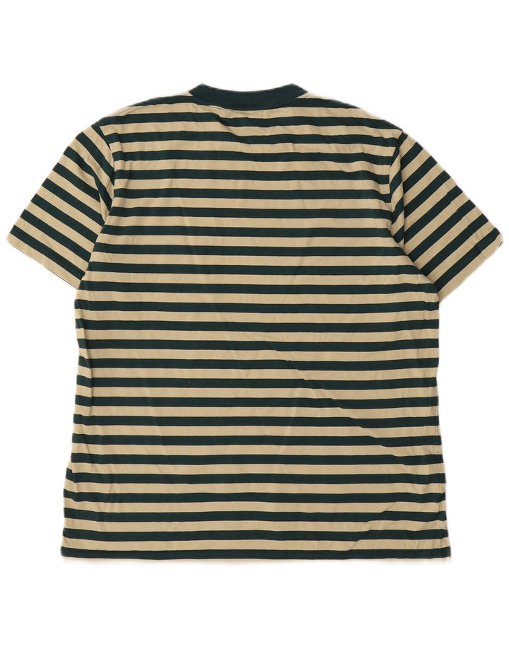 Carhartt Hombre Camiseta Top Algodón A Rayas Verde Medio