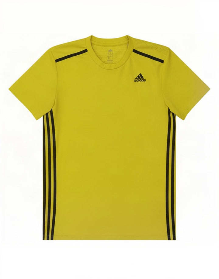 Adidas Hombre Climacool Camiseta Top Poliéster Amarillo Medio