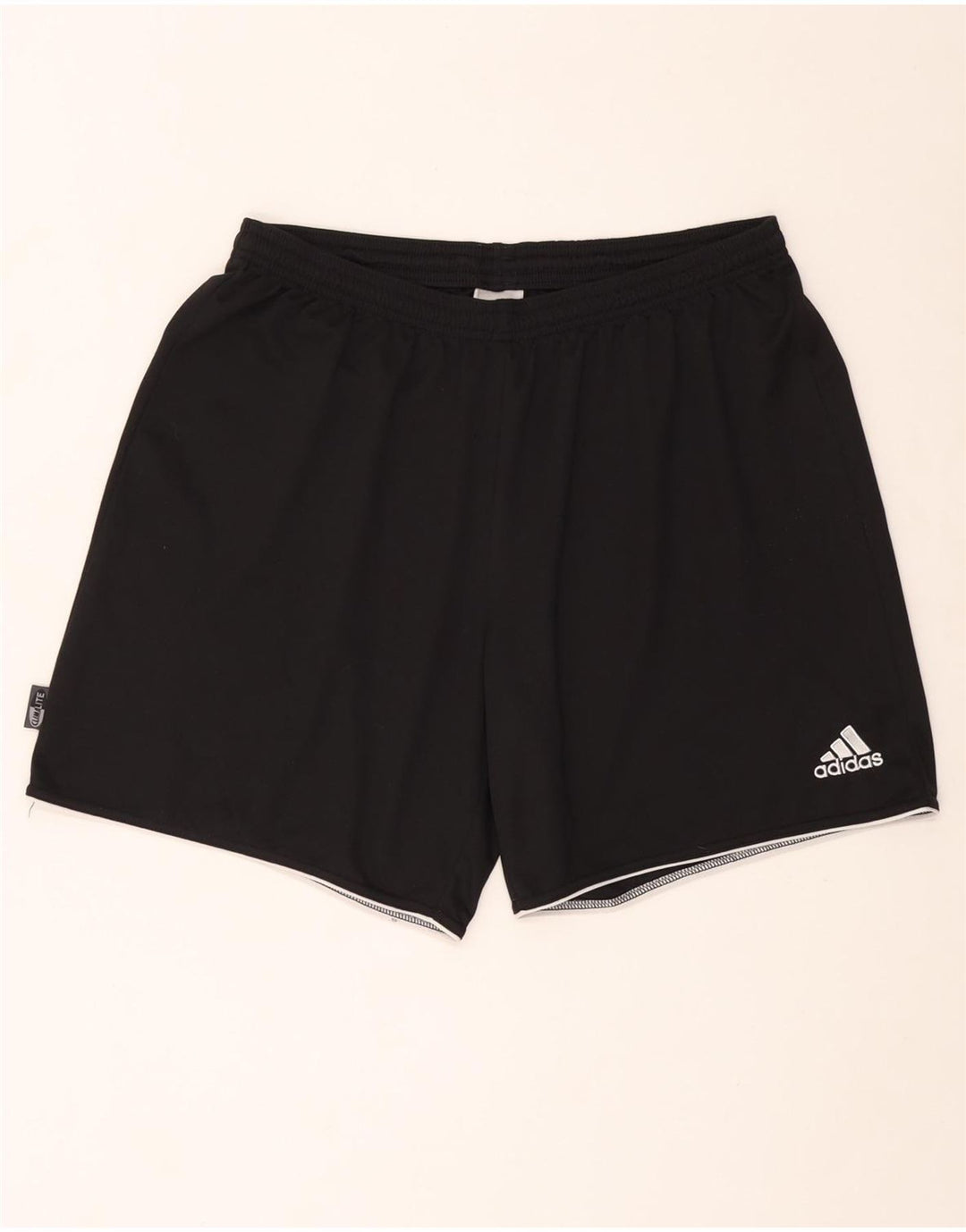 ADIDAS Pantalones cortos deportivos Climalite para hombre XL Poliéster negro