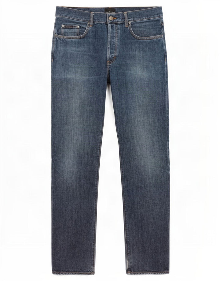 Calvin Klein Jeans rectos para hombre W36 L33 Algodón azul