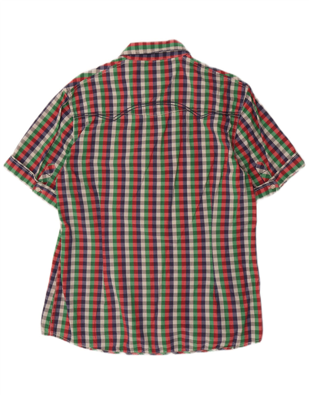 GARCIA Camisa Manga Corta Slim Fit Hombre XL Vichy Multicolor