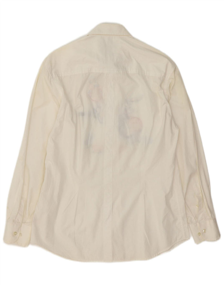 Emmanuel Schvili Camisa gráfica Warner Bros para mujer IT 42 Mediana Blanco Floral