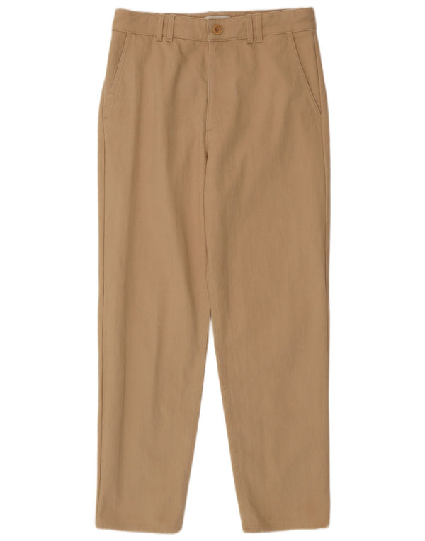 Cos Pantalón chino recto para mujer EU 38 Medium W28 L29 Algodón beige