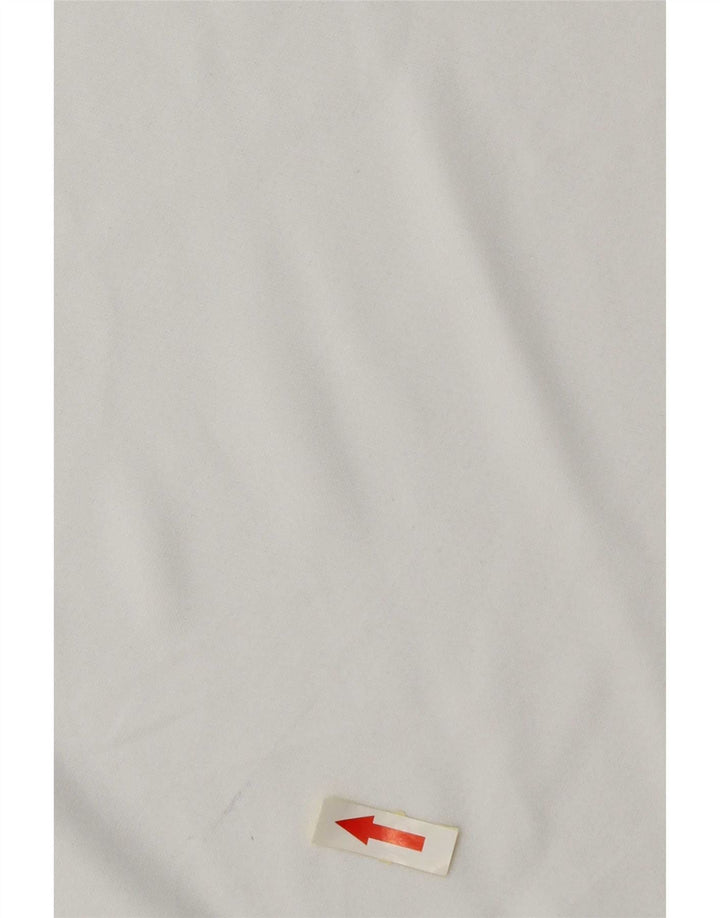 Camiseta Nike Dri Fit para hombre Top medio blanco color block Poliéster