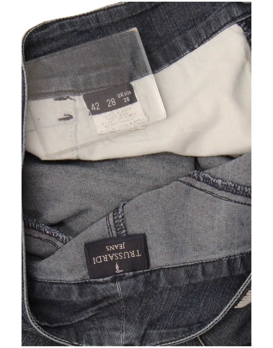 Vaqueros Trussardi Mujer Graphic Slim W26 L31 Azul Marino